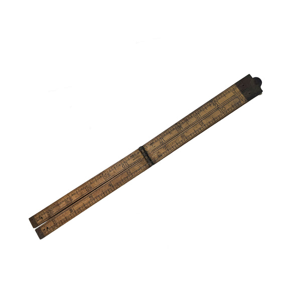 a 24 inch folding wooden ruler by Rabone and Sons