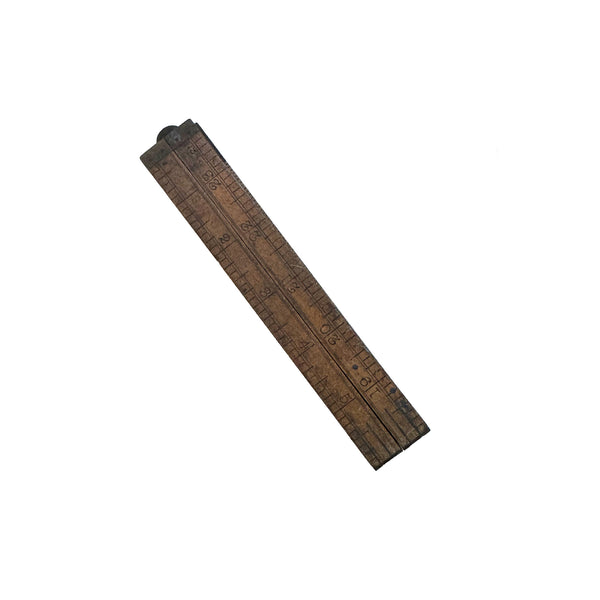 A Vintage Wooden Folding Ruler by Rabone & Sons, Birmingham