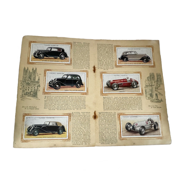 A full set of cigarette cards by John player motor cars