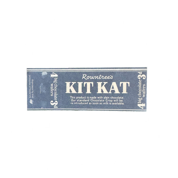 Kit Kat reproduction sweet wrapper by rowntree