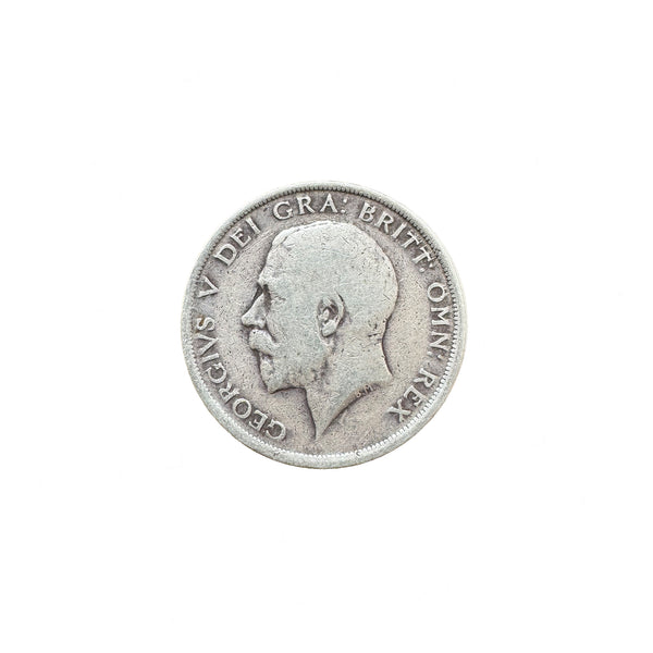 a half crown coin George v made in silver dated 1916