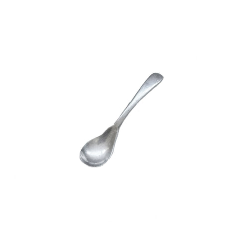 A little sterling silver salt spoon with hallmark for 1960