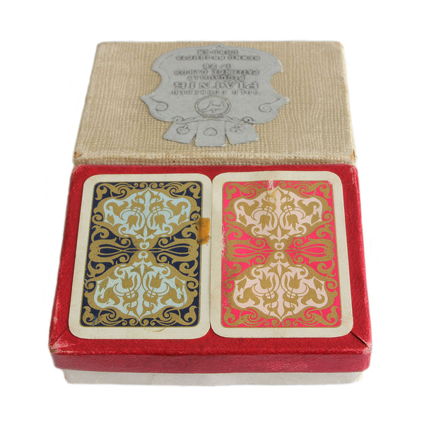 A boxed set of Piatnik playing patience cards miniature 