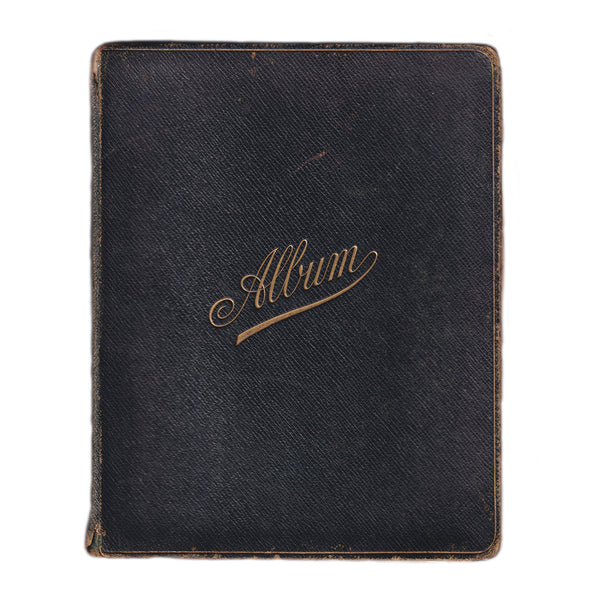 A front cover of an antique album sketchbook dating early 1900s