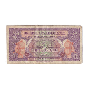 An old British Armed Force 3d special voucher note