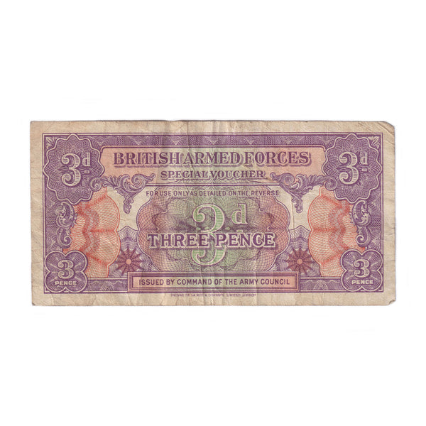 An old British Armed Force 3d special voucher note