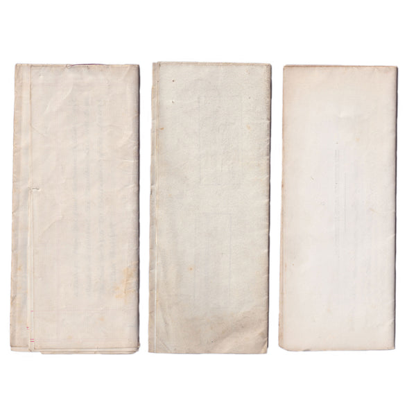 A set of 3 old documents in relation to properties in Worthing dated 1883 1889 and 1912