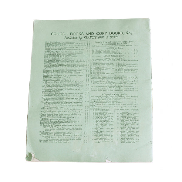 A fine quality school book by Francis Orr and Sons for times table