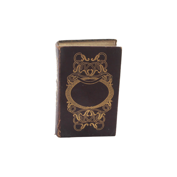 A victorian miniature book of the Poetical Works of William Cowper dated 1837