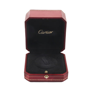 A vintage Cartier red leather ring box display jewellery