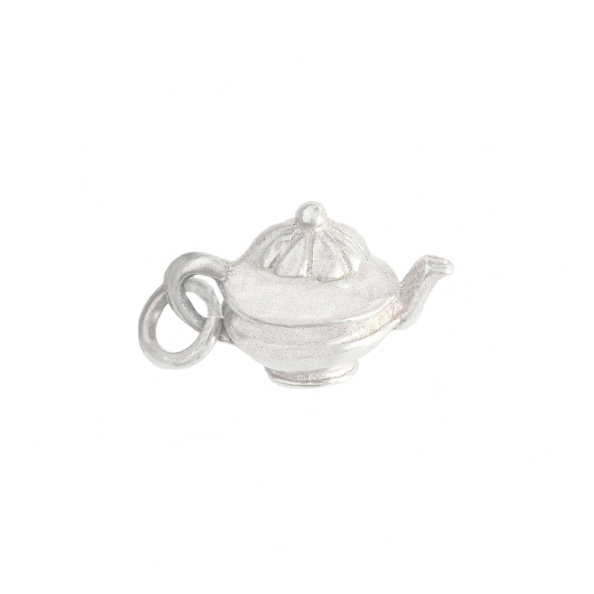 A secondhand sterling silver small teapot charm